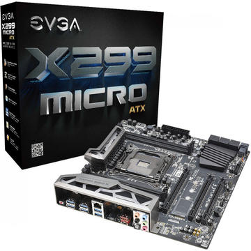 Placa de baza EVGA X299 Micro ATX, X299, SATA 6Gb/s, USB 3.0, mATX, DDR4