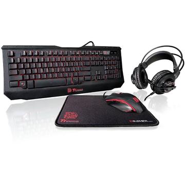 Kit Tastatura + Mouse + Casti Thermaltake eSPORTS KUNCKER Gaming Kit