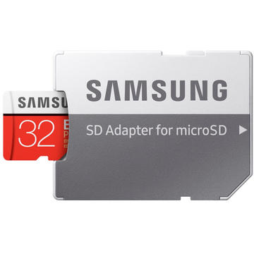 Card memorie Samsung EVO Plus microSDHC 32GB Clasa 10 adaptor inclus