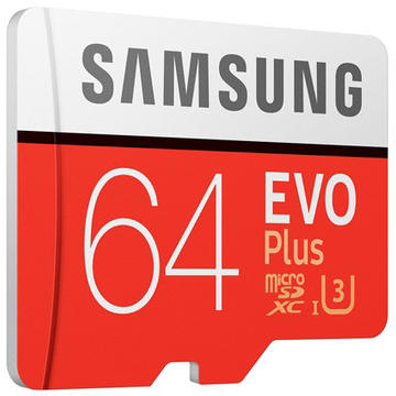 Card memorie Samsung EVO Plus MicroSDXC 64GB Clasa 10 UHS-1