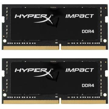 Memorie laptop Kingston HyperX Impact Dual Channel Kit 16GB (2x8GB) DDR4 2400MHz CL14 1.2v