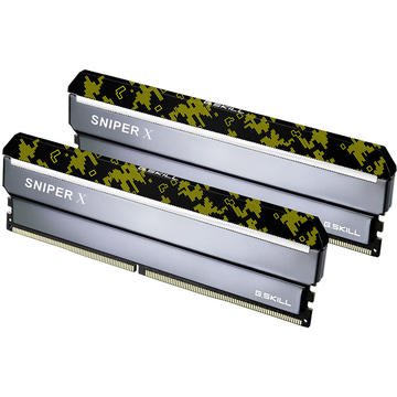 Memorie G.Skill Sniper X Dual Channel Kit 32GB (2x16GB) DDR4 2400MHz CL17 1.20v