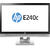 Monitor Refurbished Monitor HP EliteDisplay E240C, 24 inch, IPS, W LED, VGA, HDMI, USB, Webcam, Full HD, Fara picior