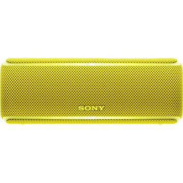 Boxa portabila Sony SRSXB21Y, EXTRA BASS, LIVE SOUND, Bluetooth, NFC, Wi-Fi, Wireless Party Chain, Party Booster, Rezistenta la apa, Efect de lumini, Galben