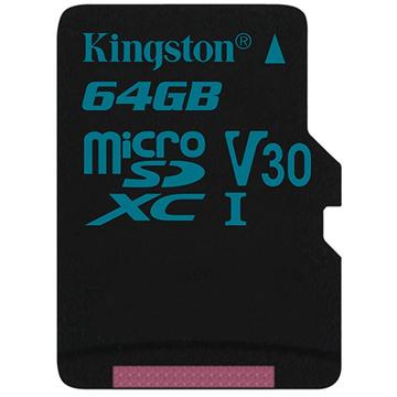Card memorie Kingston Canvas Go MicroSDXC 64GB Clasa 10 UHS-I U3