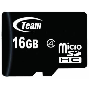 Card memorie Team Group MicroSDHC 16GB Clasa 4 + adaptor