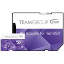 Card memorie Team Group MicroSDXC 64GB Clasa 10 UHS-I/U1