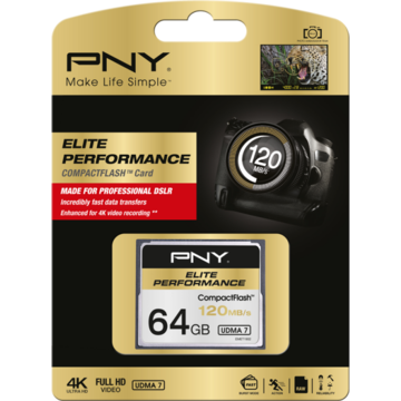 Card memorie PNY Elite Performance CF 64GB UDMA 7