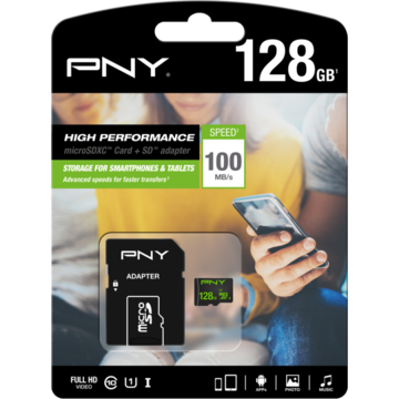 Card memorie PNY MicroSDXC 128GB Class10 UHS 1