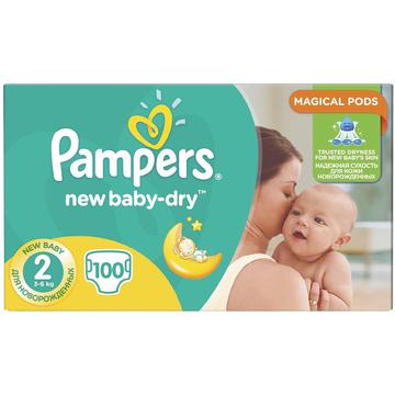 PAMPERS New Baby 2 Giant Pack 100 buc