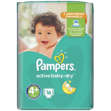 PAMPERS Active Baby 4+ Regular Pack 16 buc