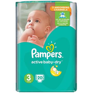 PAMPERS Active Baby 3 Midi Regular Pack 20 buc