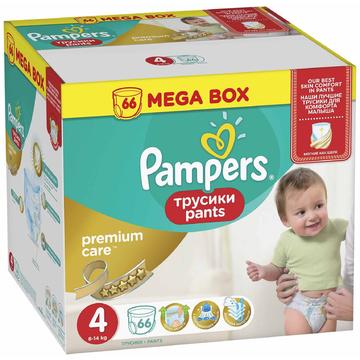 PAMPERS Premium Care Pants 4 Mega Box 66 buc