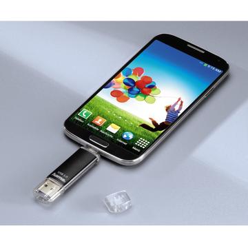 Memorie USB Hama "Laeta Twin" USB 3.0, 64 GB, Negru