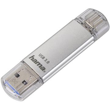 Memorie USB Hama C-LAETA 32GB USB 3.1/3.0 Argintiu
