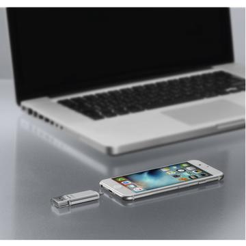 Memorie USB Hama "Save2Data" 64GB, USB 3.0, Argintiu