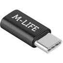 ADAPTOR MICRO USB - USB TIP C M-LIFE