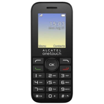 Telefon mobil Alcatel OT-1016 Dual Sim Negru + Pachet Orange PrePay