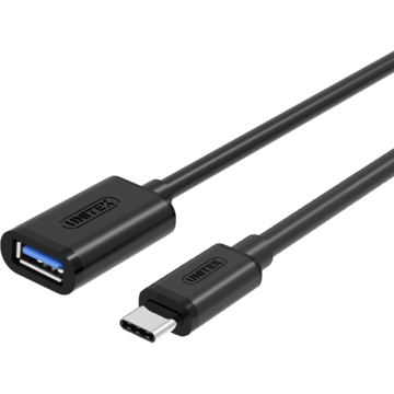UNITEK Cablu USB tip-C - USB AF, Y-C476BK