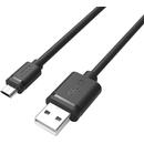 UNITEK  cablu USB2.0 AM-microUSB BM, 2,0m; Y-C455GBK
