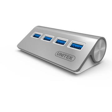 UNITEK Hub 4x USB 3.0. aluminiu, Y-3186
