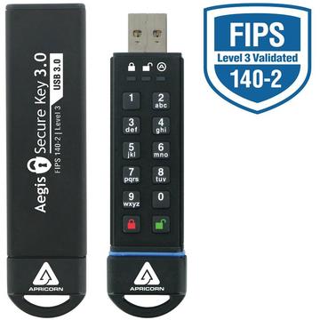 Memorie USB Flash S-USB 3.0 240GB Apricorn SecureKey