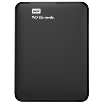 Hard disk extern Western Digital Elements .500GB USB3.0 Black