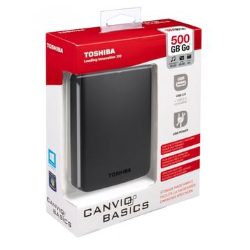 Hard disk extern Toshiba Canvio Basics 500GB 2,5" USB3.0 Black