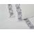 Glitterland Lenjerie de pat dubla brodata, Neat Abstract, 240x260 cm, 6 piese, Alb