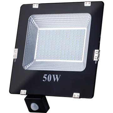 ART External lamp LED 50W,SMD,IP65, AC80-265V,black, 4000K-W, sensor