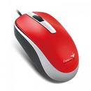 Mouse Genius optical wired mouse DX-120, Red
