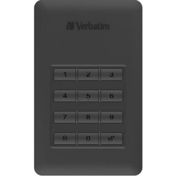 Hard disk extern Verbatim Store & Go G1 2.5inch 2TB USB3.1 Black Secure Portable