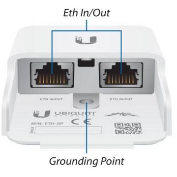 Adaptor PowerLan UBIQUITI ETH-SP Gen 2 Ethernet Surge Protector - Data Line Protection (PoE)