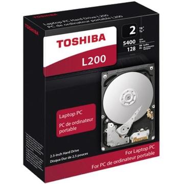 HDD Laptop Toshiba L200, 2.5'', 2TB, SATA, 5400RPM, 128MB cache, BOX