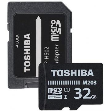 Card memorie Toshiba M203 Micro SDHC 32GB Class 10 UHS-I + Adapter