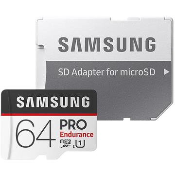 Card memorie Samsung microSDXC PRO Endurance  64GB Class 10 UHS-I + adapter