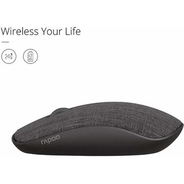 Mouse Rapoo 3510+ Optic Wireless Fabric Grey