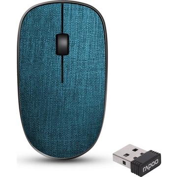 Mouse Rapoo 3510+ Optic Wireless Fabric Blue