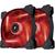 Corsair PC case fan Air Series SP140 RED LED, 140mm, 3pin, Twin Pack