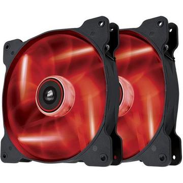 Corsair PC case fan Air Series SP140 RED LED, 140mm, 3pin, Twin Pack