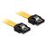 Delock Cable SATA 6 Gb/s 30 cm straight/straight metal yellow