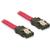 Delock SATA cable 50cm straight/straight metal red