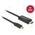 Delock Cable USB Type-C male > HDMI male (DP Alt Mode)4K 60 Hz 2m black