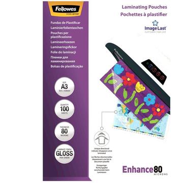 Folie de laminat Fellowes Laminating pouch 80 µ, 303x426 mm - A3, 100 pcs