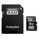 Card memorie GOODRAM Micro SDHC 8GB Class 4 + Adapter