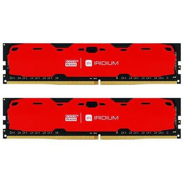 Memorie GOODRAM IRDM DDR4 8GB (2x4GB) 2400MHz CL15 RED