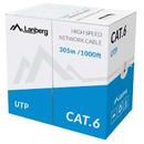 Lanberg UTP solid cable, CCA, cat. 6, 305m, gray
