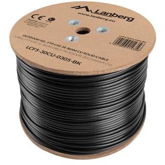 Lanberg FTP solid outdoor gel. cable, CU, cat.5e, 305m, Gray