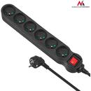 Prelungitor Maclean MCE187 Power Strip 6-outlet with switch 3m Cable