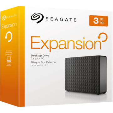 Hard disk extern Seagate EHDD 3TB SG EXPANSION USB 3.0 3.5" BK